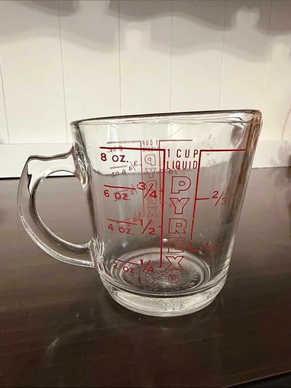 Vintage Pyrex 1 Cup Glass Measuring Cup